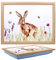 Tamersgifts Cushioned Laptrays Lap Tray TV Dinner Bean Bag Padded Cushion Gift (Countryside Hare Laptray)