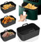 Vicloon Air Fryer Pot En Silicone,3d Pot En Silicone Pour Friteuse à Air Silicone Air Fryer Liner Air Fryer Basket,Air Fryer Rack Accessoire Pour Air Fryer,Four,Micro-ondes