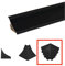 Cayrus PVC Kitchen Worktop Edging Strip - Black Inner Corner