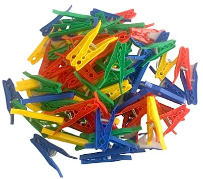 xtralotz - 400g 90 Pegs(approx) Plastic Strong Grip Clothes Washing Line Laundry Pegs