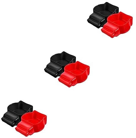 Milisten 6 Pcs Terminal Cap Battery Terminal Cover Battery Terminal Terminal Covers Rv Battery Cover Cable Protector Battery Terminal Protector Kit Pvc Protective Cap Marine