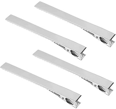 HAPINARY 100 Pezzi Grandi Clip a Coccodrillo Mollette Per a Becco Danatra Morsetti a Coccodrillo Mini Clip a Coccodrillo Mollette Fai Da Te Fiocchi a Coccodrillo Fermaglio a Molla Opzionale