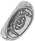 HG HAZE & GLORY Ring Herren aus 925 Sterling Silber, Schmuck Männer, Silberring oxidiert, Auge, Eye