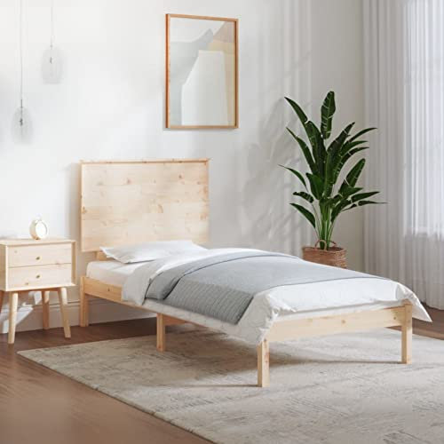 ZEYUAN Massivholzbett 90x190 cm, Familienbett, Bed Frame, Bettstell, Bettrahmen, Jugendbett, Schlafzimmer Bett, Bettgestell - 3104768