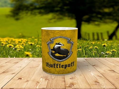 Taziturno taza cerámica personalizada casa hufflepuff 036 350ml, ideal para regalo de cumpleaños, navidad y amigo invisible. Perfecto para completar con el resto de tazas howarts