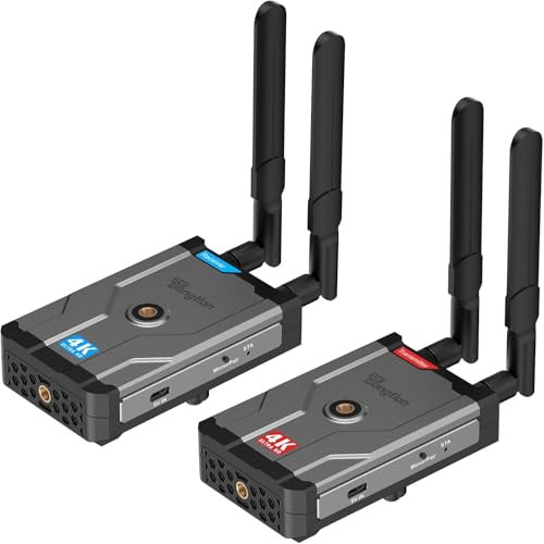 Trasmettitore e ricevitore HDMI wireless Pro 4K@30Hz, 150M Range Ultra HD HDMI Trasmissione radio Kit per DSLR, laptop, Netflix, YouTube to TV/Projector