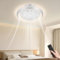 Bellanny 75W Lampara de techo con Ventilador | 360° Rotación Ventiladores Techo con Luz, Φ49CM 3000K-6500K Plafon LED, 6 Velocidades,Tempor, Silencioso, Ceiling light Fan para Dormitorio Salon Cocina