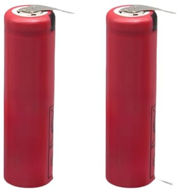 UR14500AC 3.7V 740mAh Batterie Kompatibel Mit Braun Oral-B Pro 2/ IO4/IO5/IO6/IO7/IO8/IO9, 3766, 3758, 3759 Elektrische Zahnbürste Rasierer Lötstift Batterie(2PCS)