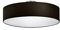 lightling modern Deckenleuchte in nickel matt, Stoffschirm schwarz, exkl. 3 x E27 max. 60W, ø 50 cm, Höhe: 20.5 cm