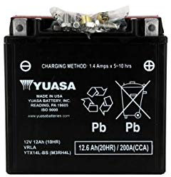 BATTERIE YUASA HARLEY DAVIDSON XL 1200 L SPORTSTER 2007-2011 (YTX14L-BS)