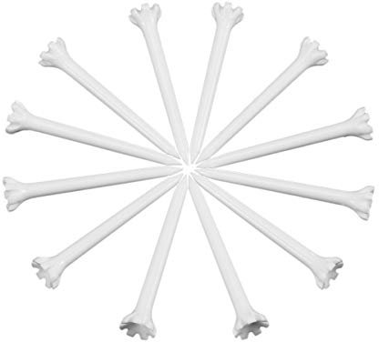 BESPORTBLE 100 Teile/Satz 70mm Kunststoff Golf Tees Outdoor-Sportarten Golf Tees Golf Trainingsgeräte Golf Liefert Zubehör Für Golfer (weiß)