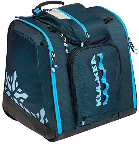 KULKEA Powder Trekker - Mochila para botas de esquí para mujer, bolsa para botas de esquí con correa externa para el casco para un máximo almacenamiento de equipo y botas, mochila duradera, espaciosa