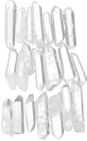 200g de Cristal Claro Puntos de Cuarzo Fragmentos Cristal Piedras Curativas Encantos de Piedras Preciosas para Manualidades DIY
