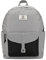 SEVENTEEN LONDON Moderner und eleganter Schulrucksack Notting Hill im klassischen Stil – perfekt für einen Laptop bis zu 15,6 Zoll, Grau/Schwarz, Klassisch, modern, elegant
