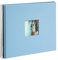 goldbuch 25 629 Spiralalbum mit Bildausschnitt, Bella Vista, Foto Album 35 x 30 x 1,5 cm - Spirale ⌀ 2,8 cm, Erinnerungsalbum aus Leinen, 40 schwarze Seiten, Fotobuch zum Selbstgestalten, Himmelblau