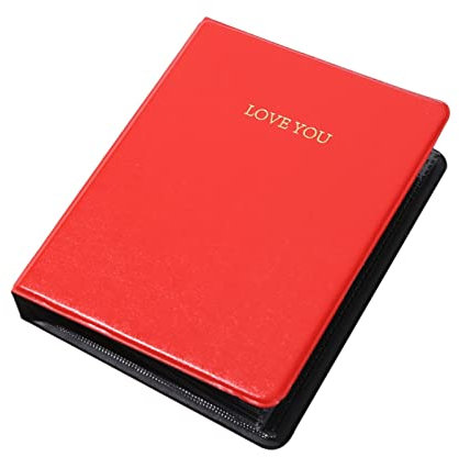 TYUTYU Fotoalben Fotografie Alben Film Mini Instant Bild Hülle Lagerung 64 Taschen (Color : A Red)