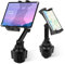 Cup Holder Car Tablet Mount, Universal 360° Rotation Adjustable Long Arm Holder Stand for iPad Pro 12.9/11/10.5/9.7/Air/Mini 6/5/4, Samsung Galaxy Tab/Z Fold 4/3, Amazon Fire HD, 4.7-12.9 Tab & Phone