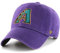 47 MLB Alternate Clean Up verstellbare Mütze für Erwachsene, Arizona Diamondbacks Cooperstown Lila/Grün, Einheitsgr��e