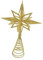 RORPOIR Weihnachtliche Baumspitze Stern Aus Hochwertigem Material Glänzende Weihnachtsdekoration Für Tannenbaum Für Festliche Atmosphäre Einfach Zu Montieren Und Stabil