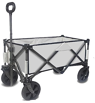 NEWCIX Faltbarer Camper-Trolley Für Draußen Faltbarer Trolley Trolley Garten Outdoor Park Utility Cart Picknick-Camping-Trolley