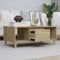 puraday Couchtisch Sonoma-Eiche 90x50x36,5 cm Couchtisch Quadratisch Couchtisch mit Schubladen Couchtisch Holz Wohnzimmer Möbel Beistelltisch Holz Beistelltisch Couch Holzwerkstoff
