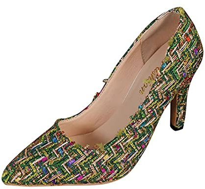 Allbestop Générique Sandale Femme,Basket Talon Compensé Escarpins Femme Petit Talon Chaussures D'Été Femme Chausson Serpillière Coffret Mule Chausson Noel Bebe(Vert,40)