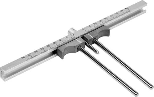 MULTIPICK Schließzylinder-Messlehre – [bis 180 mm] Präzise & Schnell – Messwerkzeug für Profilzylinder – Türzylinder messen – Messlehre Aluminium/Stahl – Schlüsseldienst Zubehör