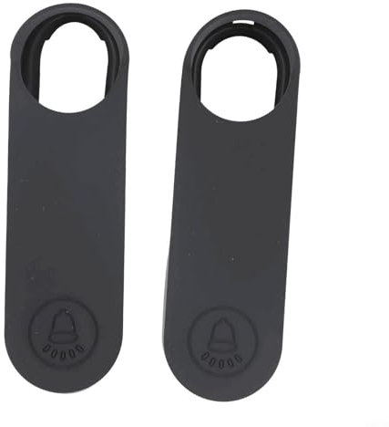 Set di custodie in silicone di alta qualità per campanello wireless Nest e funzionale (nero)