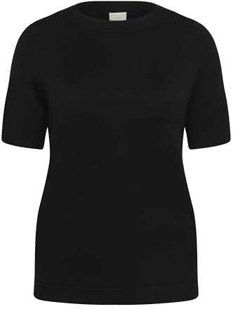 KAFFE CURVE Strickpullover KClizzy S, Black Deep