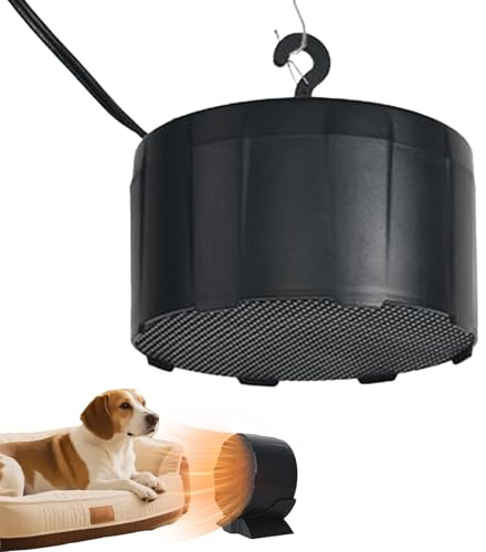 Dewireaey Chauffages pour Maison de Chien Extérieure | Silencieux Électrique Portable Sans Fil | Réchaud Hiver Pour Animaux Et Chauffage Pour Niche À Chat - Pour Intérieur, Extérieur, Chenil,