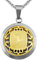 Hanessa Personalisierte Kette mit Gravur Edelstahl 50 cm mit Anhänger Sternzeichen Steinbock in gold - Personalisierte Halskette für Männer und Frauen - Personalisierter Schmuck Damen Herren