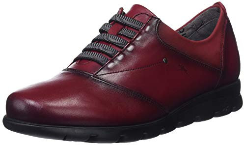Fluchos Susan Zapatos de Cordones Derby, Mujer, Rojo (Sugar Nobuck Picota Picota), 38 EU (4.5 UK)