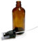 100ml Amber Glass Bottles with Black Atomiser Spray