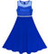 Sunny Fashion Mädchen Kleid Blau Strass Chiffon Brautjungfer Tanzen Maxi Kleid Gr. 146