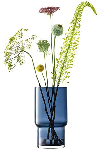 LSA Utility Vase/Sturmlaterne H30cm Saphirblau, Blau