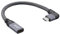 cablecc Câble de données d'extension USB-C USB 3.1 Type C mâle à Femelle à Angle Gauche Droit avec étui pour Ordinateur Portable