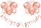 Happy 70th Birthday Banners Rose Gold Women 70th Birthday Banner Bunting Personalized Including 12 Pack 12” Latex Printed Balloons Women 70 Decorations Supplies