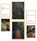 Nacnic Set 6 USA Winter Bilder - Wandbild Kunstdruck Deko Posters & Plakate - Inneneinrichtung im Kunstgalerie - A3 und A4 - Mit holzfarbe Rahmen