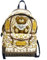 MOSCHINO Rucksack Couture Teddy aus Leder, Beige und Gold, B25x