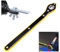 CSENASON Car Jack Ratchet Wrench with Universal Adapter, Labor-Saving Car Lifts with Long Handle, Car Repair Tool for Home Garage (Yellow)