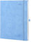 POPRUN Kalender 2025 Buchkalender Softcover mit PU-Leder, ca. A4 (26,5 x 21,5 cm) - Terminplaner, Wochenplaner Notizbuch (Jan.2025-Dez.2025) mit 100 GSM Papier - Cyanblau