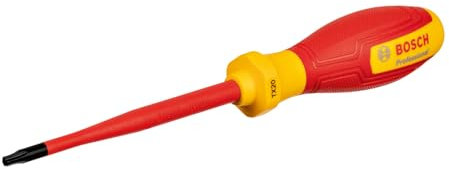 Bosch Professional tournevis VDE plat TX20x100 (certifié jusqu'à 1 000 V, isolé avec un élastomère thermoplastique (TPE))