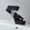 MocArt 2239 Waterfall Faucet, Bathroom Hot and Cold Mixer Tap, Hotel Basin Copper Faucet, Ceramic Valve Core, Single Hole Installation, Water Saving Design (Black)