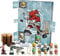 Hockey Adventskalender 2024, 24 Winter Countdown Kalender, Eishockey Figuren Spielzeug Adventskalender 2024 mit 24 kleinen Türen, Miniatur-Hockey-Ornament, Weihnachts Countdown Kalender