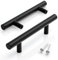 ARANA 20 Pack Kitchen cabinets Handle 76mm Black Cupboard Handles Kitchen Drawer pulls for Shower Door Bathroom Door Wardrobe Bedroom drawe Pull Stainless Steel