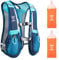 UTOBEST Trinkrucksack 5L, Laufweste, Herren Damen Ultraleicht Laufrucksack für Laufen, Marathon, Jogging, Radfahren (Blau, mit 2*350ml Flaschen)