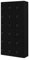 Jan Nowak Umkleideschrank 3B6A Fächerschrank Schließfachschrank mit 18 Fächern Metall Pulverbeschichtung 185 cm x 90 cm x 40 cm (H x B x T) (Schwarz)
