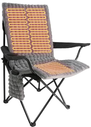 USB Heated Seat Cushion – 3-Level Temp, 90x45cm Portable Heating Pad | Fast-heating electric seat warmer,Overheat Protection, for Office Chair, Home, Camping (No Power Adapter Included)