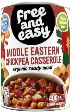 Free & Easy Organic Middle Eastern Chick Pea Casserole 400g-6 Pack