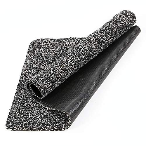 Taylor & Brown Super Absorbent Magic Mat Door Mat Microfibre Washable Indoor Outdoor Anti Slip Mat – Entrance Step Mats – No Foot Prints – Removes Dirt Mud – Clean Floor - 46 x 70cm (Black)